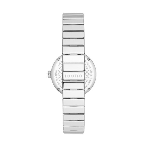  Shop Authentic Gucci Diamantissima Quartz White Dial Silver Steel Strap Watch For Women - YA141402 - Luxxuri