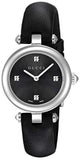  Shop Authentic Gucci Diamantissima Quartz Diamonds Black Dial Black Leather Strap Watch for Women - YA141506 - Luxxuri