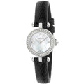  Shop Authentic Gucci Diamantissima Diamonds Mother of Pearl Dial Black Leather Strap Watch For Women - YA141511 - Luxxuri