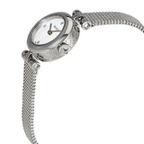  Shop Authentic Gucci Diamantissima Diamonds Mother of Pearl Dial Silver Mesh Bracelet Watch for Women - YA141512 - Luxxuri
