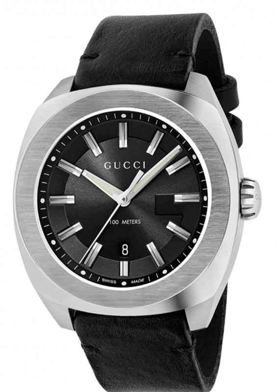  Shop Authentic Gucci GG2570 Black Dial Black Leather Strap Watch For Men - YA142206 - Luxxuri