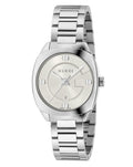  Shop Authentic Gucci GG2570 White Dial Silver Steel Strap Watch For Women - YA142502 - Luxxuri