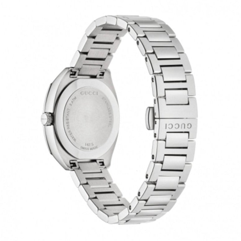  Shop Authentic Gucci GG2570 Diamonds White Dial Silver Steel Strap Watch For Women - YA142506 - Luxxuri