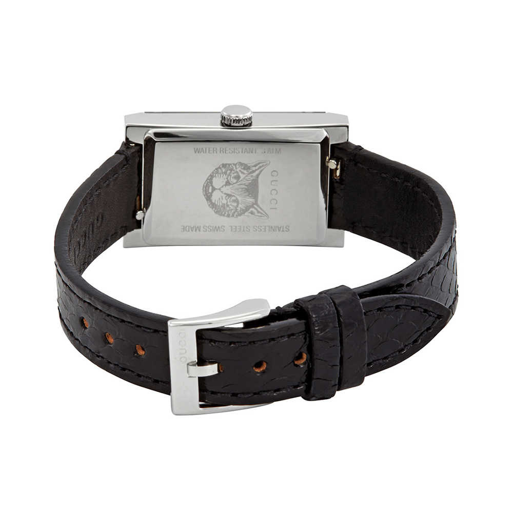  Shop Authentic Gucci G-Frame Mother of Pearl Green & Red Dial Black Leather Strap Watch For Women - YA147403 - Luxxuri