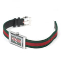  Shop Authentic Gucci G-Frame Mother of Pearl Dial Two Tone Nylon Strap Watch For Women - YA147404 - Luxxuri