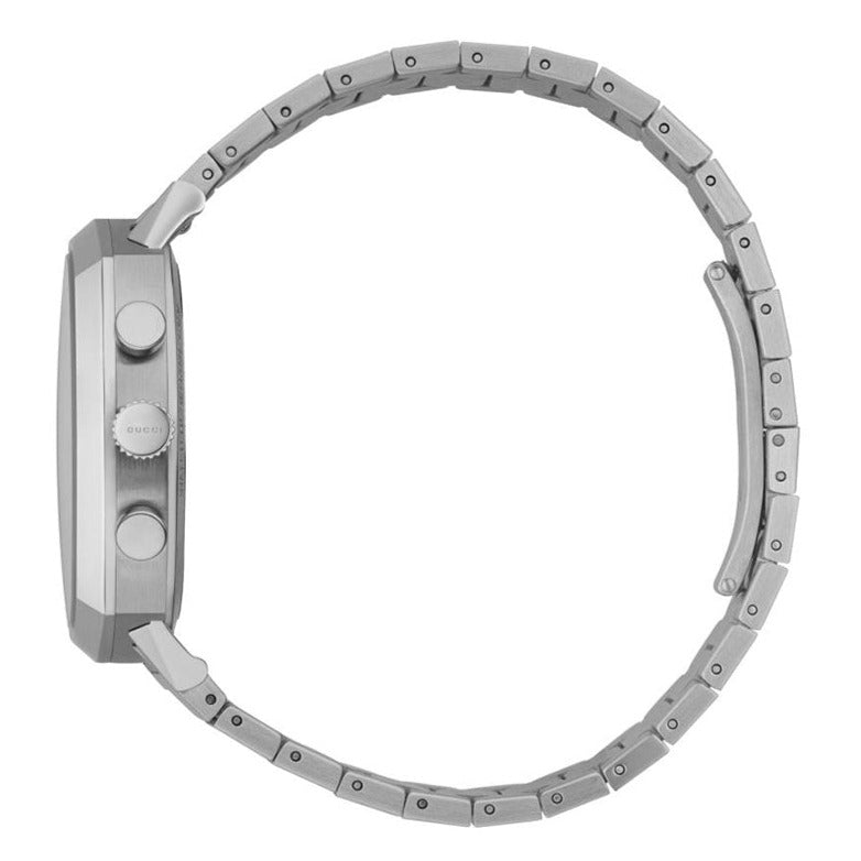  Shop Authentic Gucci Grip Collection Quartz Silver Dial Silver Steel Strap Watch For Men - YA157302 - Luxxuri