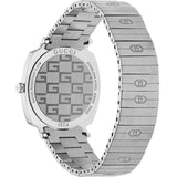  Shop Authentic Gucci Grip Quartz Silver Dial Silver Steel Strap Watch For Women - YA157401 - Luxxuri