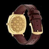  Shop Authentic Gucci Grip Quartz Gold Dial Maroon Leather Strap Watch For Women - YA157402 - Luxxuri