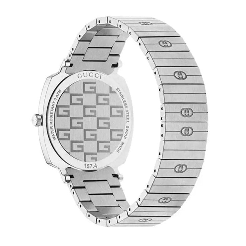  Shop Authentic Gucci Grip Disney Mickey Mouse Silver Dial Silver Steel Strap Watch For Women - YA157418 - Luxxuri