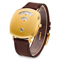  Shop Authentic Gucci Grip Yellow Gold Dial Maroon Leather Strap Unisex Watch - YA157411 - Luxxuri