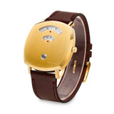  Shop Authentic Gucci Grip Quartz Yellow Gold Dial Maroon Leather Strap Watch For Women - YA157405 - Luxxuri