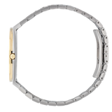  Shop Authentic Gucci 25H Quartz Gold Dial Silver Steel Strap Watch for Men - YA163405 - Luxxuri