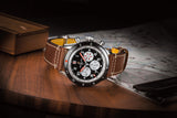  Shop Authentic Breitling Super Avi B04 Chronograph GMT 46 Mosquito Black Dial Brown Leather Strap Watch for Men - YB04451A1B1X1 - Luxxuri