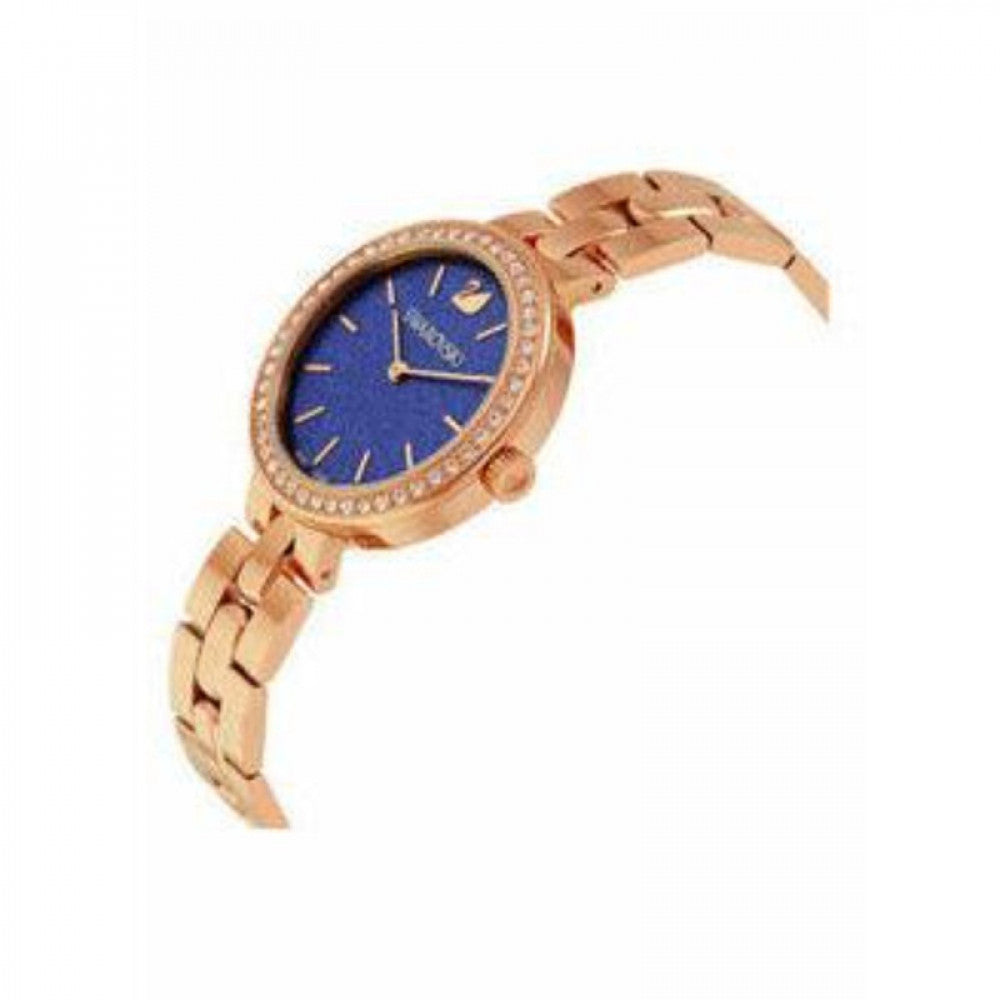  Shop Authentic Swarovski Daytime Glittering Blue Dial Rose Gold Steel Strap Watch for Women - 5182277 - Luxxuri