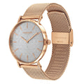 Coach Perry Silver Dial Rose Gold Mesh Bracelet Watch for Women - 14503386