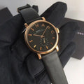  Shop Authentic Marc Jacobs Baker Black Dial Black Leather Strap Watch for Women - MBM8633 - Luxxuri