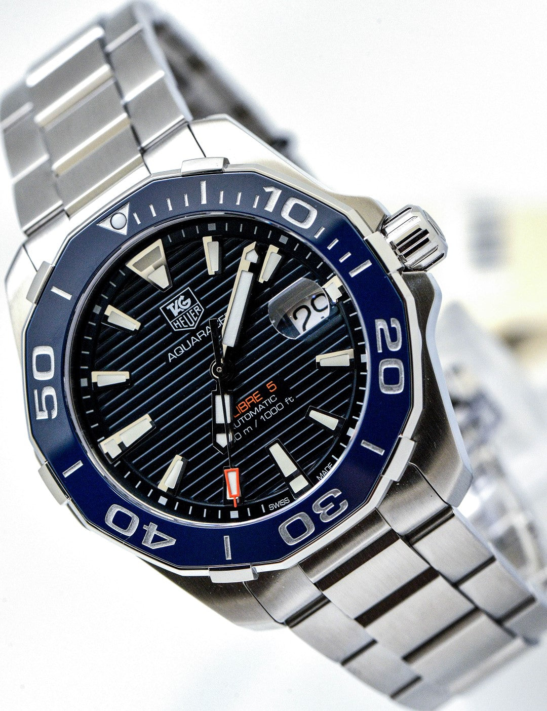  Shop Authentic Tag Heuer Aquaracer Blue Dial Watch for Men - WAY211C.BA0928 - Luxxuri