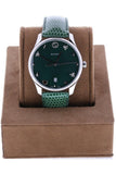  Shop Authentic Gucci G-Timeless Mother of Pearl Green Dial Green Leather Strap Watch For Women - YA1264042 - Luxxuri