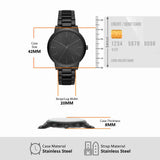  Shop Authentic Armani Exchange Cayde Analog Black Dial Black Steel Strap Watch For Men - AX2701 - Luxxuri