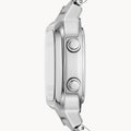 Fossil Retro Digital Silver Dial Silver Steel Strap Watch for Men - FS5844