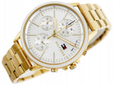  Shop Authentic Tommy Hilfiger Carly White Dial Gold Steel Strap Watch for Women - 1781786 - Luxxuri