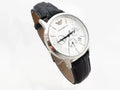  Shop Authentic Emporio Armani Classic Chronograph Silver Dial Black Leather Strap Watch For Men - AR2432 - Luxxuri