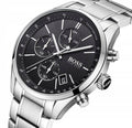  Shop Authentic Hugo Boss Grand Prix Black Dial Silver Steel Strap Watch for Men - 1513477 - Luxxuri