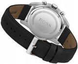  Shop Authentic Hugo Boss Skymaster Black Dial Black Leather Strap Watch for Men - 1513782 - Luxxuri