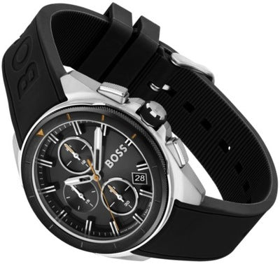  Shop Authentic Hugo Boss Volane Grey Dial Black Silicone Strap Watch for Men - 1513953 - Luxxuri