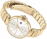  Shop Authentic Tommy Hilfiger Angela White Dial Gold Steel Strap Watch for Women - 1782128 - Luxxuri