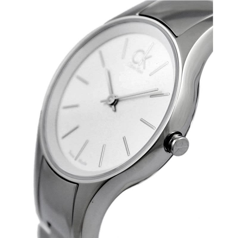  Shop Authentic Calvin Klein Simplicity White Dial Silver Steel Strap Watch for Women - K4323126 - Luxxuri