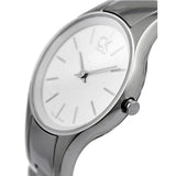  Shop Authentic Calvin Klein Simplicity White Dial Silver Steel Strap Watch for Women - K4323126 - Luxxuri