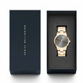  Shop Authentic Daniel Wellington Iconic Link Grey Dial Rose Gold Steel Strap Watch For Women - DW00100332 - Luxxuri