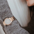  Shop Authentic Daniel Wellington Iconic Link Grey Dial Gold Steel Strap Watch For Women - DW00100334 - Luxxuri