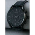  Shop Authentic Hugo Boss Champion Black Dial Black Leather Strap Watch for Men - 1513880 - Luxxuri