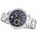  Shop Authentic Tommy Hilfiger London Chronograph Quartz Blue Dial Silver Steel Strap Watch for Men - 1791534 - Luxxuri