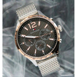  Shop Authentic Tommy Hilfiger Gavin Chronograph Quartz Grey Dial Silver Mesh Bracelet Watch for Men - 1791466 - Luxxuri