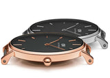  Shop Authentic Daniel Wellington Classic Melrose Black Dial Rose Gold Mesh Bracelet Watch For Women - DW00100161 - Luxxuri