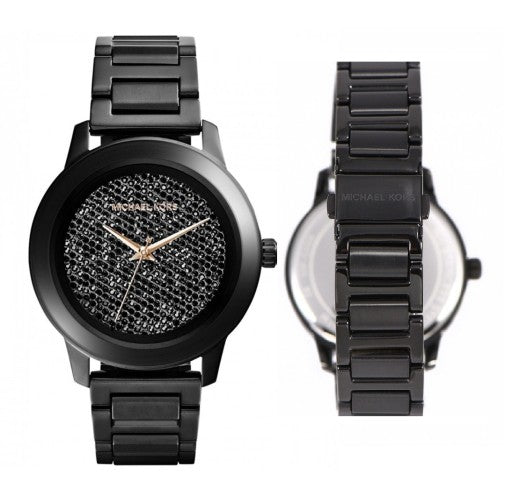  Shop Authentic Michael Kors Kinley Silver Dial Black Steel Strap Watch for Women - MK5999 - Luxxuri