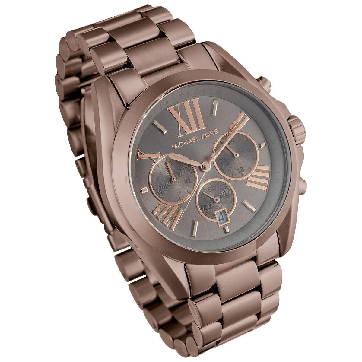  Shop Authentic Michael Kors Bradshaw Chronograph Brown Dial Brown Steel Strap Watch For Women - MK6247 - Luxxuri