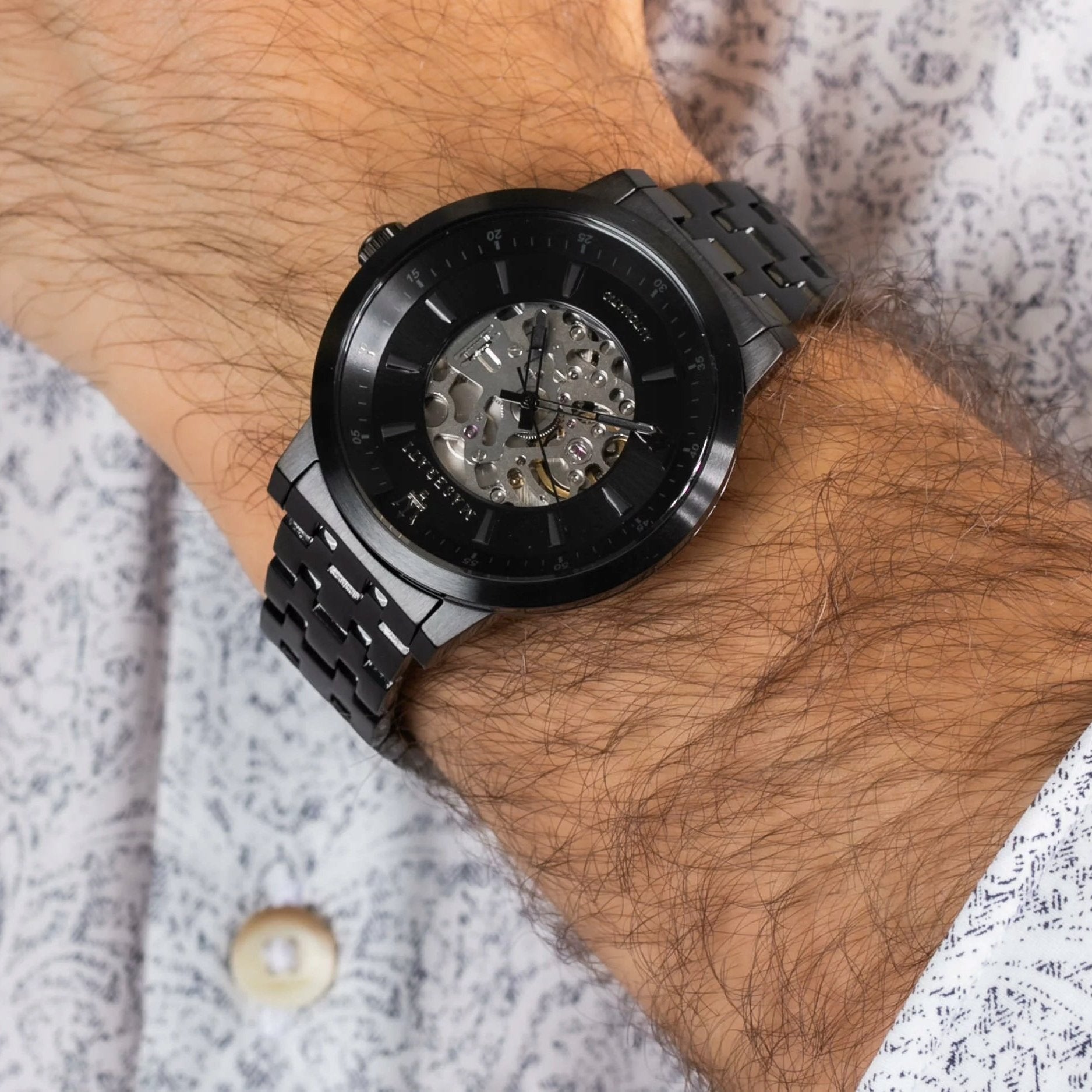  Shop Authentic Maserati Granturismo Sport GT Skeleton Black Dial Black Steel Strap Watch For Men - R8823134003 - Luxxuri