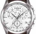  Shop Authentic Tissot Couturier Chronograph White Dial Brown Leather Strap Watch For Men - T035.617.16.031.00 - Luxxuri