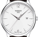  Shop Authentic Tissot T Classic Tradition White Dial Brown Leather Strap Watch For Men - T063.610.16.037.00 - Luxxuri