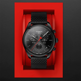  Shop Authentic Tissot T Classic PR 100 Chronograph Black Dial Black Mesh Bracelet Watch For Men - T101.417.33.051.00 - Luxxuri