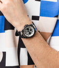 Guess Legacy White Dial Black Rubber Strap Watch For Men - W1049G3