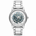  Shop Authentic Emporio Armani Meccanico Automatic Silver Dial Silver Steel Strap Watch for Men - AR60006 - Luxxuri