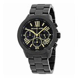  Shop Authentic Michael Kors Brecken Chronograph Black Dial Black Steel Strap Watch for Women - MK6302 - Luxxuri