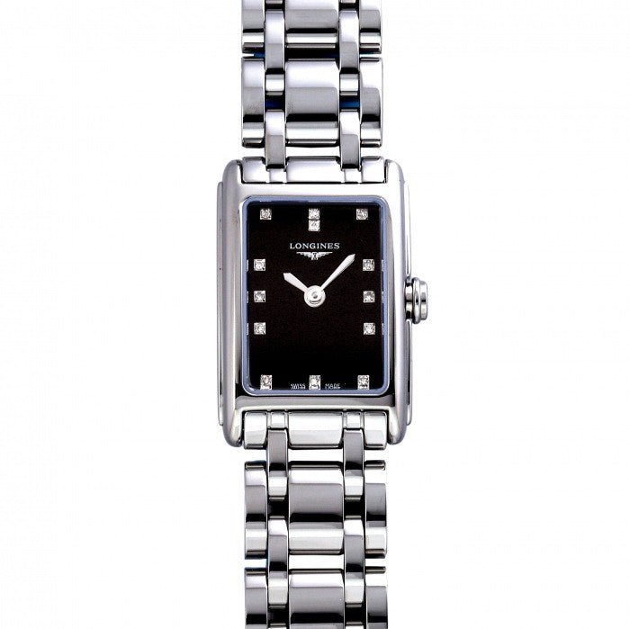  Shop Authentic Longines Dolcevita Black Dial Silver Steel Strap Watch for Women - L5.258.4.57.6 - Luxxuri