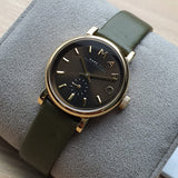 Shop Authentic Marc Jacobs Baker Olive Dial Olive Leather Strap Watch for Women - MBM1330 - Luxxuri