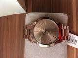  Shop Authentic Michael Kors Runway Quartz Brown Dial Brown Steel Strap Watch For Women - MK3418 - Luxxuri